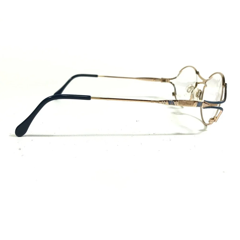 Cazal Eyeglasses Frames MOD.120 Col.810 Blue Gold Black Round Semi Rim 50-19-135